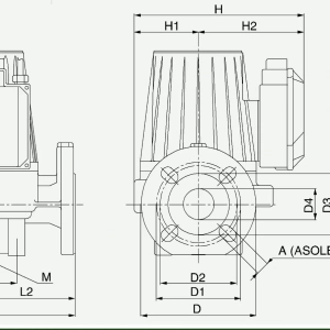 Насос циркуляционный с мокрым ротором DAB BPH 180/280.50 T