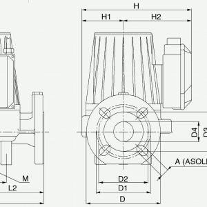 Насос циркуляционный с мокрым ротором DAB BPH 180/360.80 T