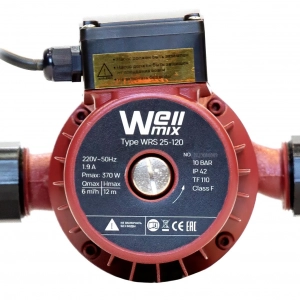 Циркуляционный насос Wellmix WRS 25-120 (190мм, 220V, 1скорость)
